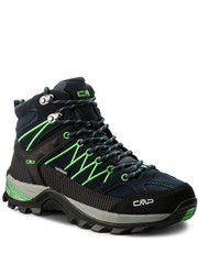 Buty sportowe Trekkingi  - Rigel Mid Trekking Shoes Wp 3Q12947 B.Blue/Gecko 51AK - eobuwie.pl Cmp