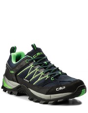 Buty sportowe Trekkingi  - Rigel Lowtrekking Shoes Wp 3Q54457 B.Blue/Gecko 51AK - eobuwie.pl Cmp