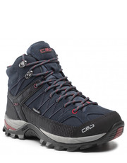 Buty sportowe Trekkingi  - Rigel Mid Trekking Shoes Wp 3Q12947 Asphalt/Syrah 62BN - eobuwie.pl Cmp