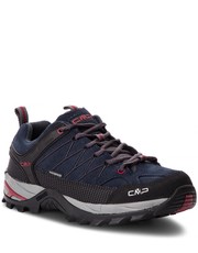 Buty sportowe Trekkingi  - Rigel Low Trekking Shoes Wp 3Q13247 Asphalt/Syrah 62BN - eobuwie.pl Cmp