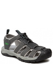 Sandały męskie Sandały  - Sahiph Hiking Sandal 30Q9517 Grey/Verde Fluo - eobuwie.pl Cmp