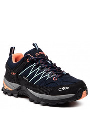 Półbuty Trekkingi  - Rigel Low Wmn Trekking Shoes Wp 3Q54456 B.Blue/Giada/Peach 92AD - eobuwie.pl Cmp
