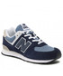 Półbuty dziecięce New Balance Sneakersy  - GC574RE1 Granatowy