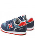 Półbuty dziecięce New Balance Sneakersy  - YC373JA2 Granatowy