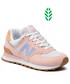 Półbuty New Balance Sneakersy  - WL574RB2 Różowy