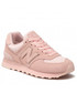 Półbuty New Balance Sneakersy  - WL574SLA Różowy