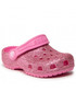 Klapki dziecięce Crocs Klapki  - Classic Glitter Clog T 206992 Pink Lemonade