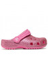 Klapki dziecięce Crocs Klapki  - Classic Glitter Clog T 206992 Pink Lemonade