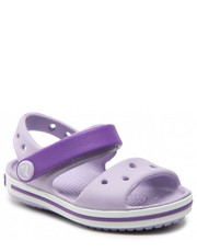 Sandały dziecięce Sandały  - Crocband Sandal Kids 12856 Lavender/Neon Purple - eobuwie.pl Crocs