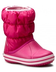 Trapery dziecięce Śniegowce  - Winter Puff Boot Kids 14613 Candy Pink - eobuwie.pl Crocs