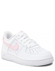 Półbuty dziecięce Buty  - Force 1 (PS) CZ1685 103 White/Pink Foam - eobuwie.pl Nike