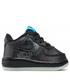 Półbuty dziecięce Nike Buty  - Force 1 DN1436 001 Black/Black/Lt Blue Fury