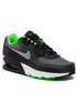 Półbuty dziecięce Nike Buty  - Air Max 90 Ltr (GS) CD6864 016 Black/Chrome/Dk Smoke Grey