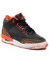 Półbuty dziecięce Nike Buty  - Air Jordan  3 Retro (Gs) 441140 088 White/Team Orange/Kumquat