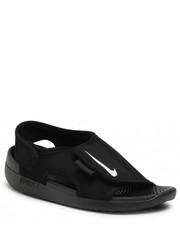 Sandały dziecięce Sandały  - Sunray Adjust 5 V2 (Gs/Ps) DB9562 001 Black/White - eobuwie.pl Nike