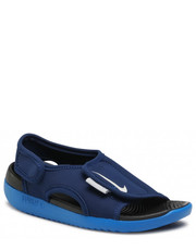 Sandały dziecięce Sandały  - Sunray Adjust 5 V2 (Gs/Ps) DB9562 401 Blue Void/Pure Platinum - eobuwie.pl Nike