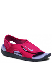 Sandały dziecięce Sandały  - Sunray Adjust 5 V2 (Gs/Ps) DB9562 600 Fireberry/Purrple Pulse - eobuwie.pl Nike