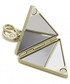 Brelok Guess Brelok  - Mirror Triangle Keyring RW7424 P2201 BLA