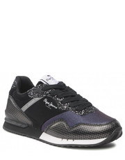 Sneakersy Sneakersy  - London W Queen PLS31379 Black 999 - eobuwie.pl Pepe Jeans