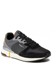 Mokasyny męskie Sneakersy  - London Pro Basic 22 PMS30864  Black 999 - eobuwie.pl Pepe Jeans