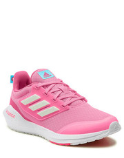 Półbuty dziecięce Buty  - EQ21 Run 2.0 J HR1836 Beam Pink / Cloud White / Pulse Magenta - eobuwie.pl Adidas
