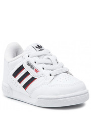 Sportowe buty dziecięce Buty  - Continental 80 Stripes El S42613 Ftwwht/Conavy/Vivred - eobuwie.pl Adidas