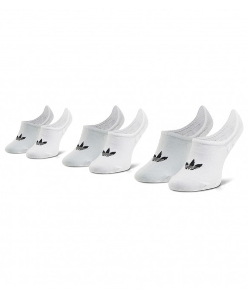 Adidas Zestaw 3 par stopek unisex - No-Show Socks 3P FM0676 White ...