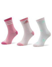 Skarpety damskie Zestaw 3 par wysokich skarpet damskich  - H49617 Bliss Pink/Clear Pink/White - eobuwie.pl Adidas
