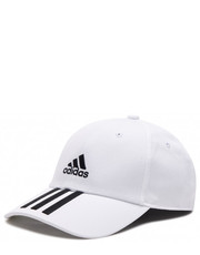 Czapka Czapka z daszkiem  - Baseball 3-Stripes Twill Cap FQ5411 White/Black/Black - eobuwie.pl Adidas