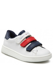 Półbuty dziecięce Sneakersy  - Low Cut Velcro Sneaker T1B9-32472-1355 S White/Blue/Red Y003 - eobuwie.pl Tommy Hilfiger