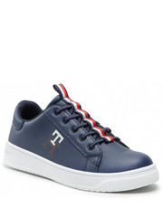 Półbuty dziecięce Sneakersy  - Low Cut Lace-Up Sneaker T3B9-32466-1355 S Blue 800 - eobuwie.pl Tommy Hilfiger