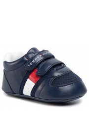 Półbuty dziecięce Sneakersy  - Velcro Shoe T0B4-30191-0271 Blue/White X007 - eobuwie.pl Tommy Hilfiger