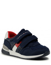 Półbuty dziecięce Sneakersy  - Low Cut Velcro Sneaker T1B4-30481-0732 M Blue 800 - eobuwie.pl Tommy Hilfiger