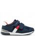 Półbuty dziecięce Tommy Hilfiger Sneakersy  - Low Cut Velcro Sneaker T1B4-30481-0732 S Blue 800