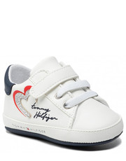 Półbuty dziecięce Sneakersy  - Lace Up Velcro Shoe T0A4-32114-1350 White/Blue X336 - eobuwie.pl Tommy Hilfiger