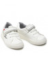 Półbuty dziecięce Tommy Hilfiger Sneakersy  - Low Cut Lace-Up/Velcro Sneaker T1A4-32132-1374 S White/Silver X025
