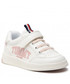 Półbuty dziecięce Tommy Hilfiger Sneakersy  - Low Cut Lace-Up T1A4-32140-1384 S White/Pink X134