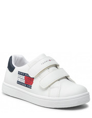 Półbuty dziecięce Sneakersy  - Lov Cut Velcro Sneaker T1B4-32215-1351 S White/Blue X336 - eobuwie.pl Tommy Hilfiger