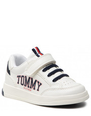 Półbuty dziecięce Sneakersy  - Low Cut Lace-Up T1B4-32218-1384 M White/Blue X336 - eobuwie.pl Tommy Hilfiger