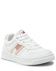 Półbuty dziecięce Sneakersy  - Lo Cut Lace-Up T3A4-32143-1351 White/Pink X134 - eobuwie.pl Tommy Hilfiger