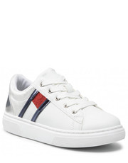 Półbuty dziecięce Sneakersy  - Low Cut Lace-Up Sneaker T3A4-32156-1383 M White/Blue/Red - eobuwie.pl Tommy Hilfiger