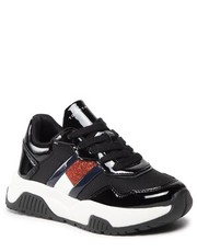 Półbuty dziecięce Sneakersy  - Low Cut Lace-Up Sneaker T3A9-32356-1445 M Black 999 - eobuwie.pl Tommy Hilfiger