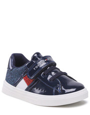 Półbuty dziecięce Sneakersy  - Low Cut Lace-Up /Velcro Sneaker T1A9-32298-1160 S Blue 800 - eobuwie.pl Tommy Hilfiger