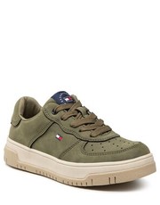 Półbuty dziecięce Sneakersy  - Low Cut Lace-Up Sneaker T3B9-32478-1441 M Military Green 414 - eobuwie.pl Tommy Hilfiger