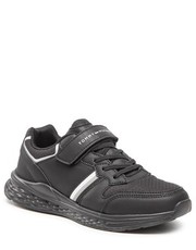 Półbuty dziecięce Sneakersy  - Low Cut Lace-Up Velcro Sneaker T3B9-32499-1443 S Black 999 - eobuwie.pl Tommy Hilfiger