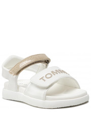 Sandały dziecięce Sandały  - Velcro Sandal T1A2-32171-1189 S White/Platinum X048 - eobuwie.pl Tommy Hilfiger