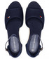 Sandały dziecięce Tommy Hilfiger Espadryle  - Rope Wedge Sandal T3A2-31056-0048 S Blue 800