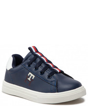 Sneakersy dziecięce Sneakersy  - Low Cut lace-Up Sneaker T1B9-32457-1355 S Blue/White X007 - eobuwie.pl Tommy Hilfiger
