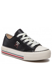 Trampki dziecięce Trampki  - Low Cut Lace-Up Sneaker T3A9-32287-1355 m Black 999 - eobuwie.pl Tommy Hilfiger