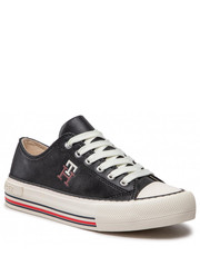 Trampki dziecięce Trampki  - Low Cut Lace-Up Sneaker T3A9-32287-1355 S Black 999 - eobuwie.pl Tommy Hilfiger